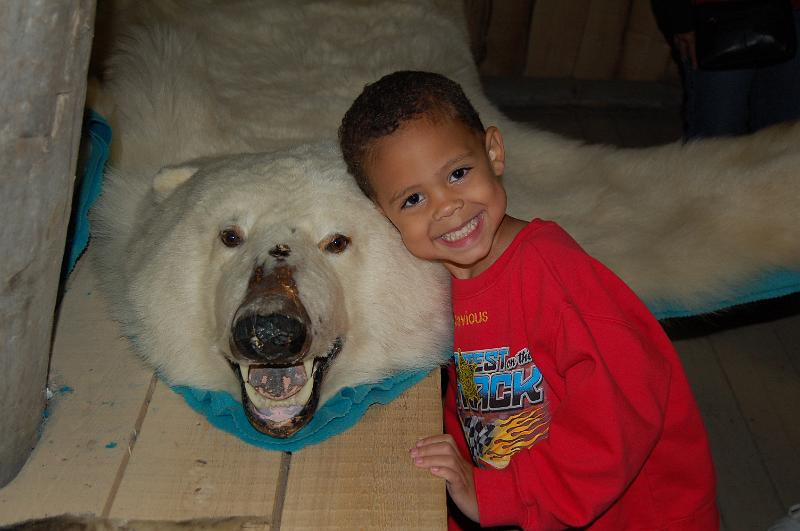 08.JPG - Octavious and a Polar Bear skin