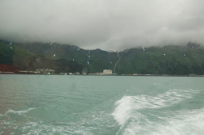 17.JPG - The town of Whittier, Alaska as seen from our departing tour boat