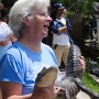 Deb with the gator