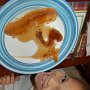 First day of school deserved special pancakes on Sunday
