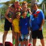 Trip to the Florida Keys - June 18, 2011 - Mark, Sedraya, Deb, Octavious and Jordan on the beach at Key West