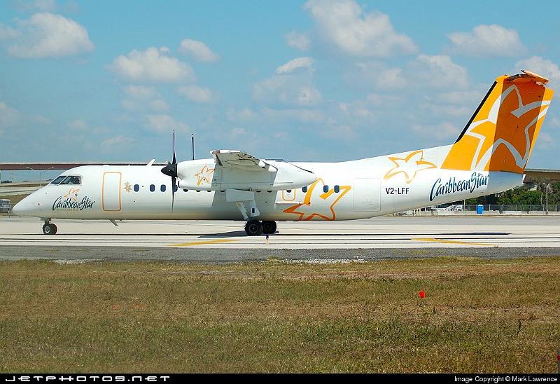 25022_1174582562.jpg - Caribbean Star DHC Dash 8-300 taxiing out for departure from Ft Lauderdale International