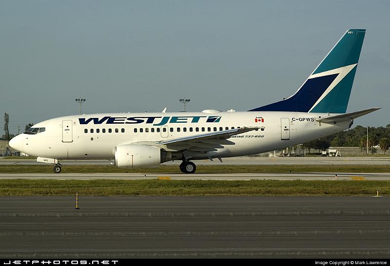 28798_1195266762.jpg - Westjet B737-600 taxiing out for departure from Ft Lauderdale International