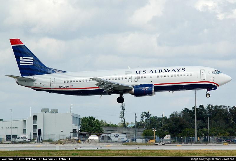 57719_1195143365.jpg - US Airways B737-400 approaching Ft Lauderdale International