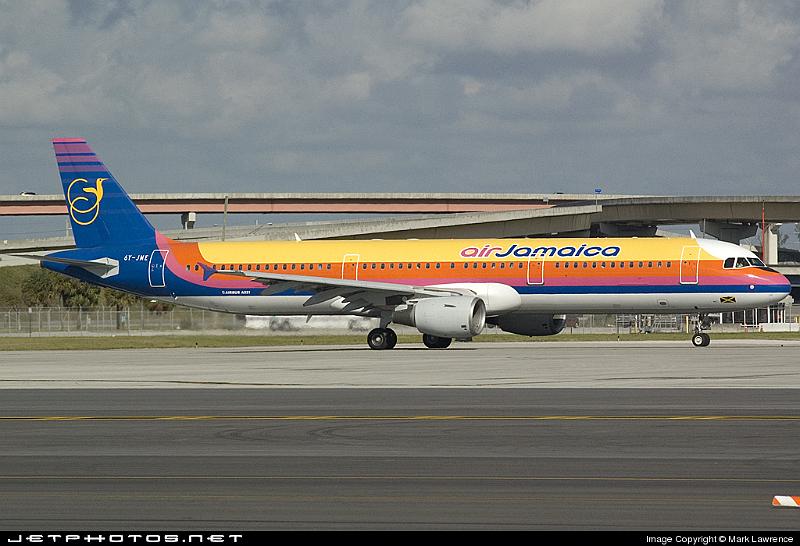 61438_1197309391.jpg - Air Jamaica A321 starting its takeoff roll at Ft Lauderdale International