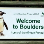 The entrance to the penguin sanctuary